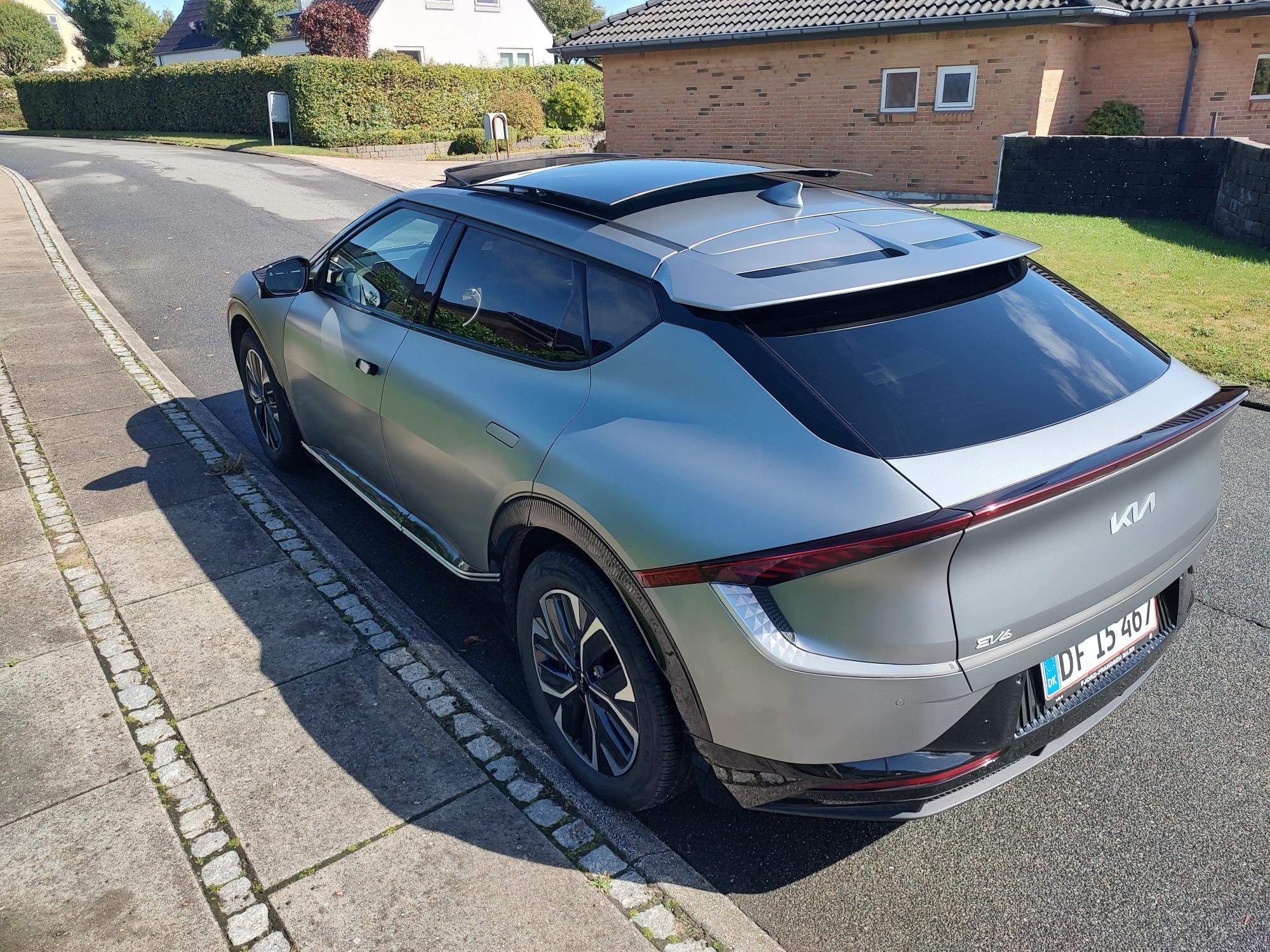 Grå Kia EV6 fra 2021