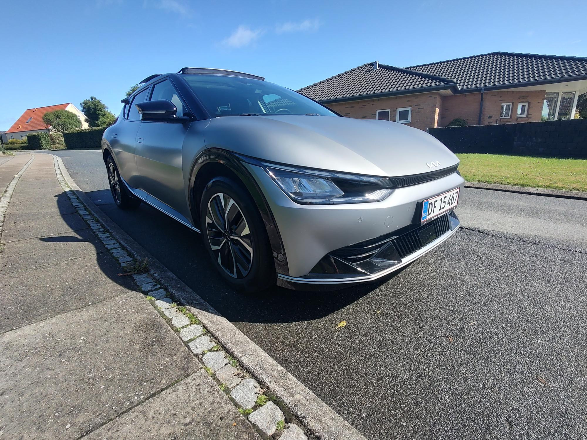 Grå Kia EV6 fra 2021