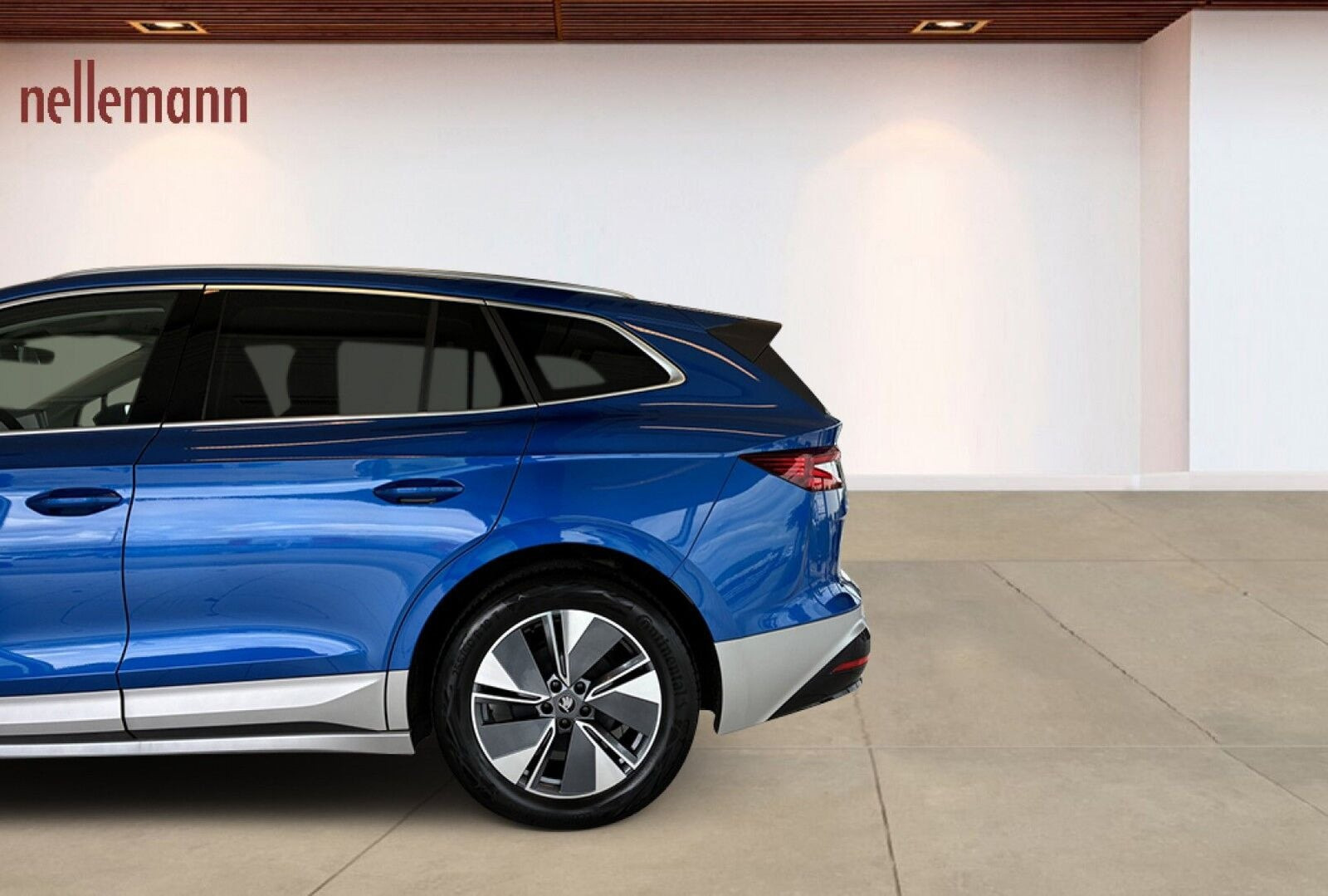 Blå Skoda Enyaq fra 2026