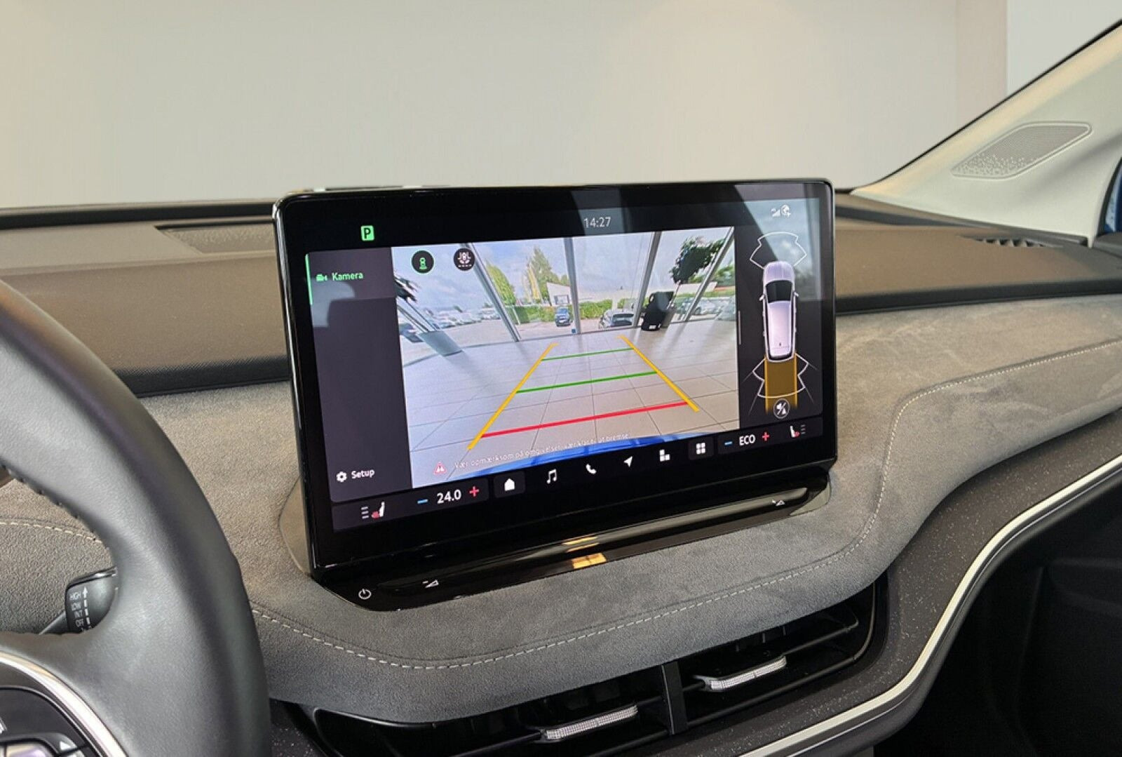 Blå Skoda Enyaq fra 2026