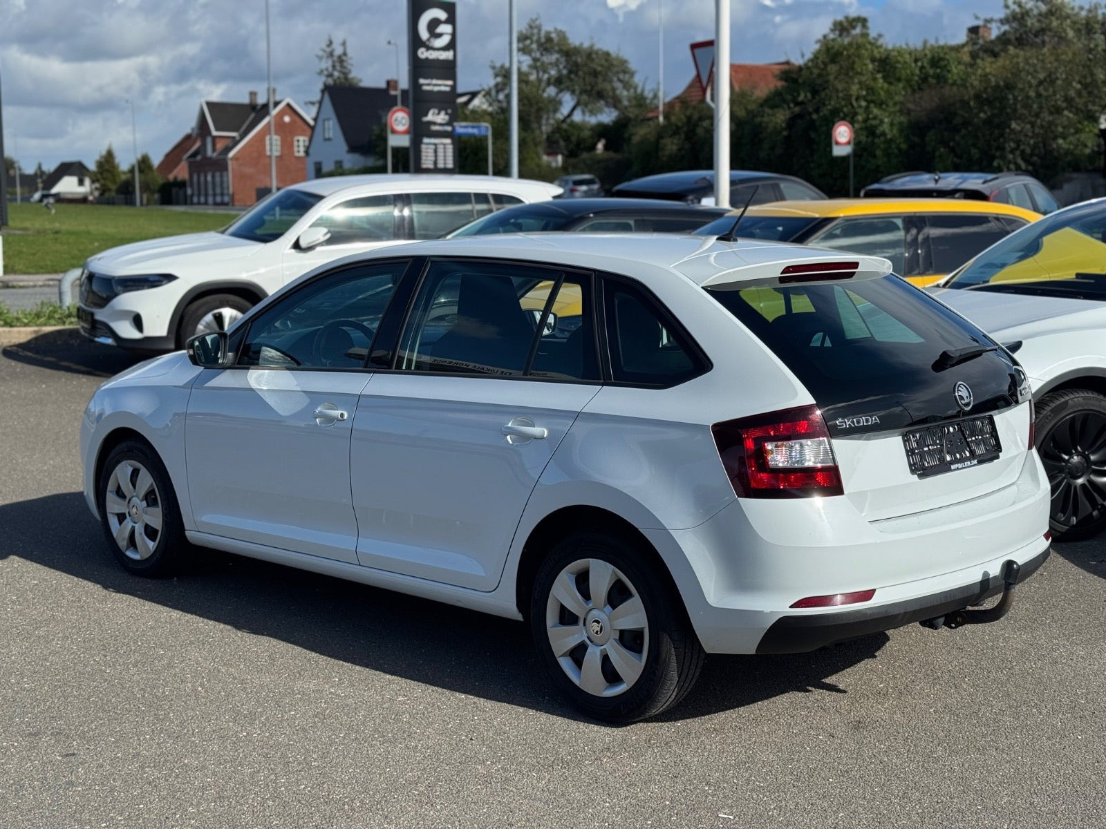 Hvid Skoda Rapid fra 2017