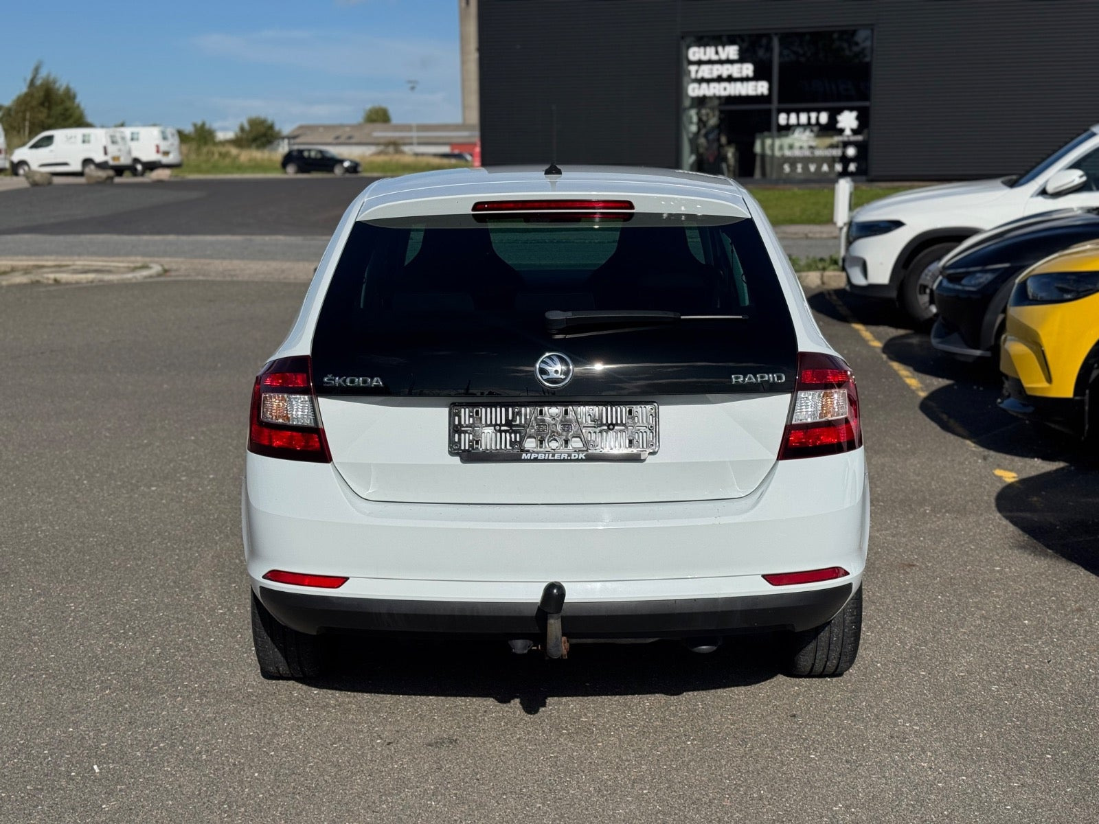 Hvid Skoda Rapid fra 2017