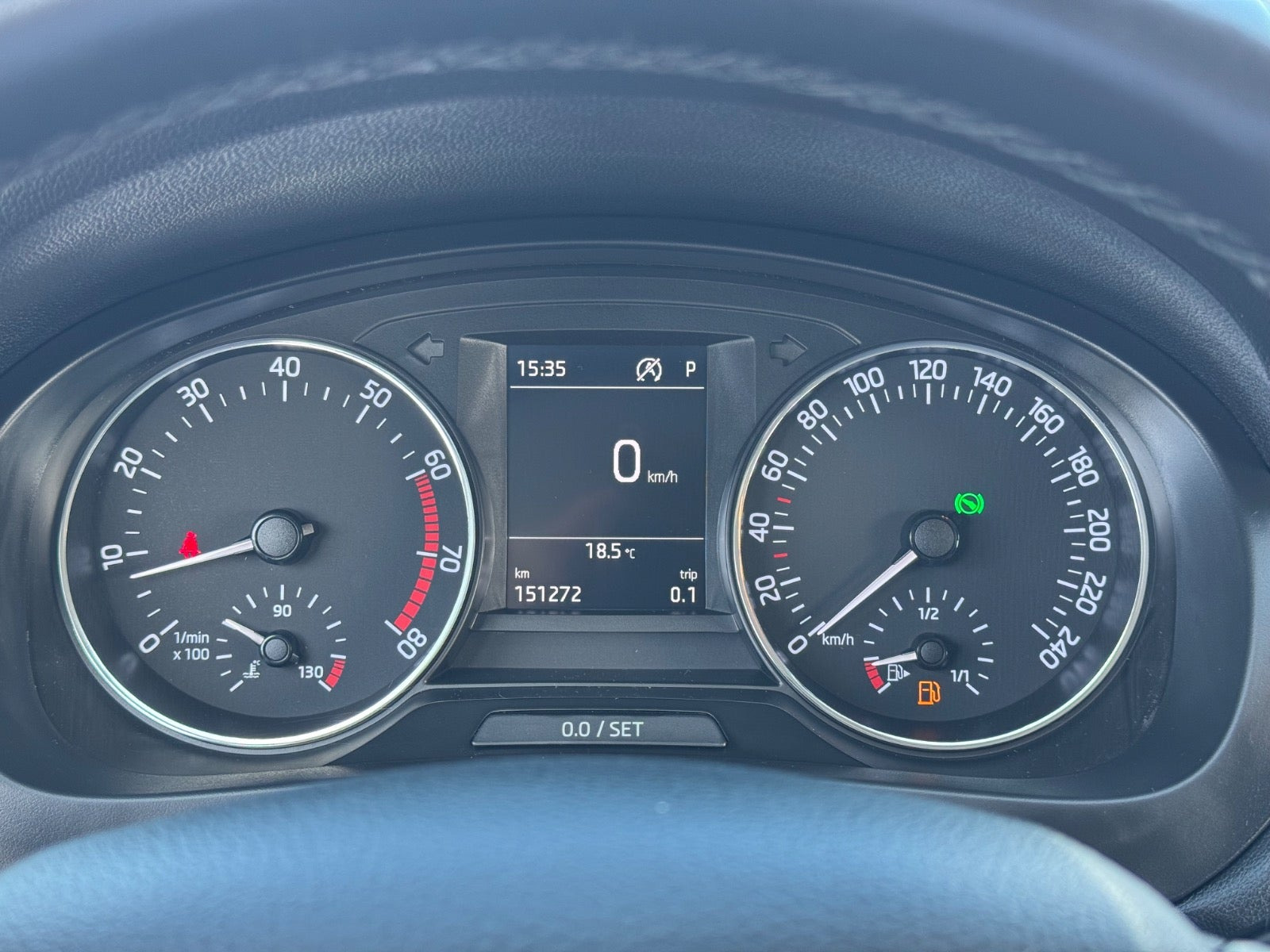 Hvid Skoda Rapid fra 2017