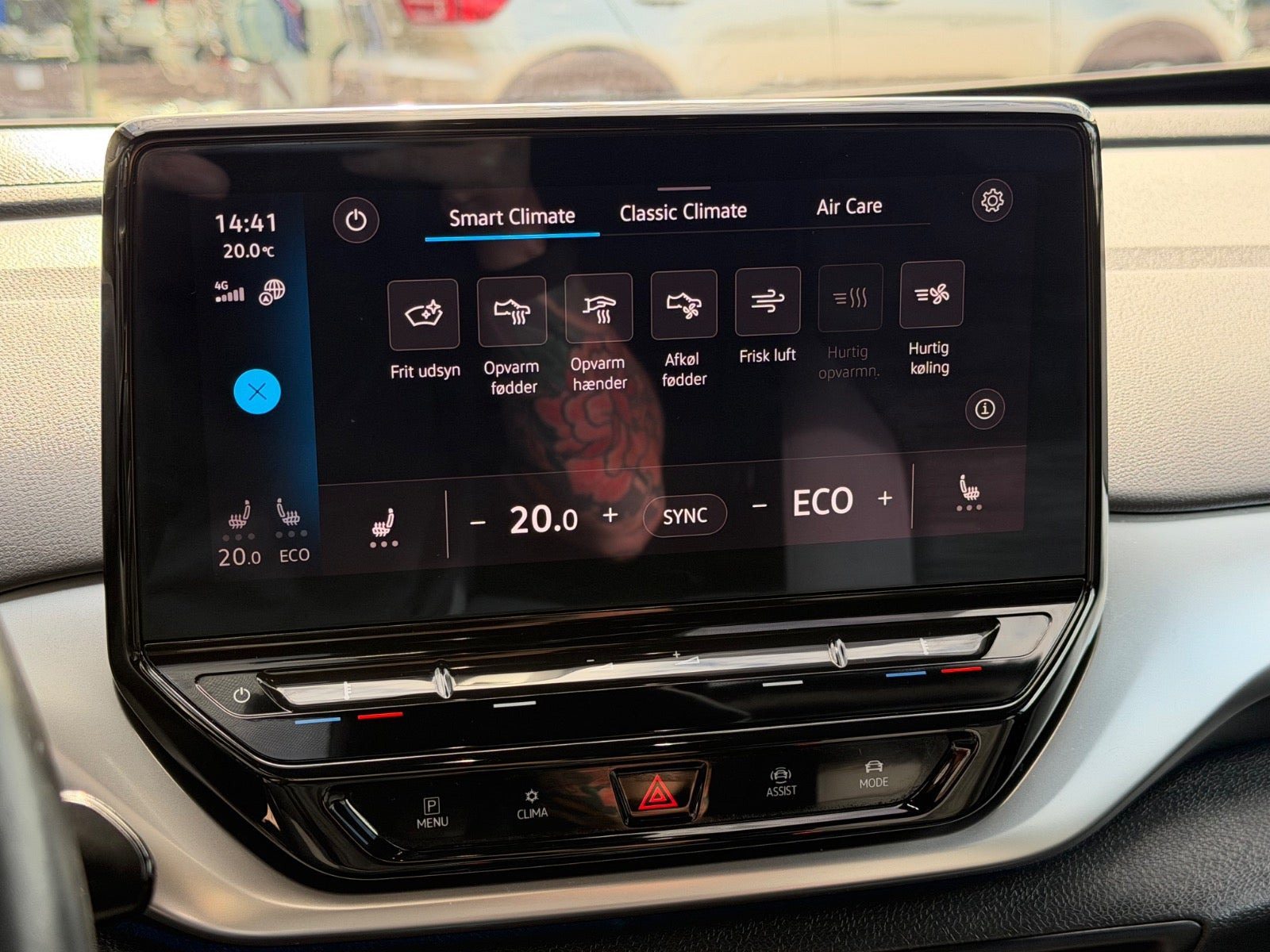 Blå VW ID.4 fra 2023