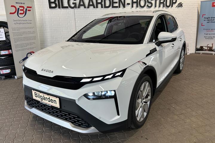 Hvid Skoda Elroq fra 2025 set udefra