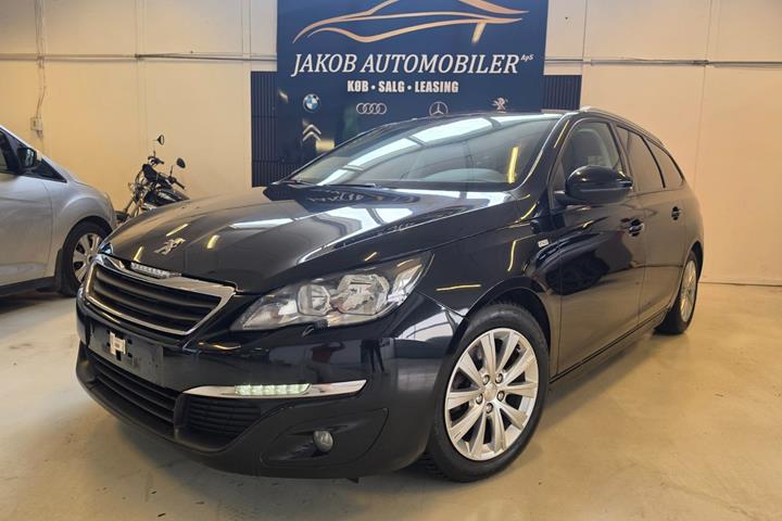 Sort Peugeot 308 fra 2016 set udefra