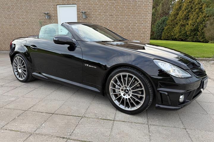 Sort Mercedes SLK55 fra 2010