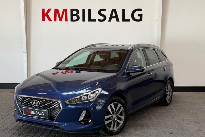 Blå Hyundai i30 fra 2018