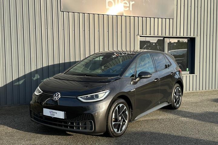 Grå VW ID.3 fra 2021 set udefra