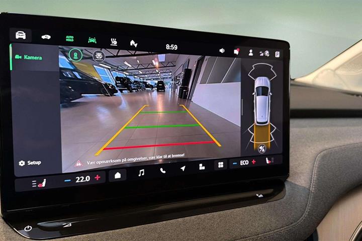 Grå Skoda Enyaq fra 2025
