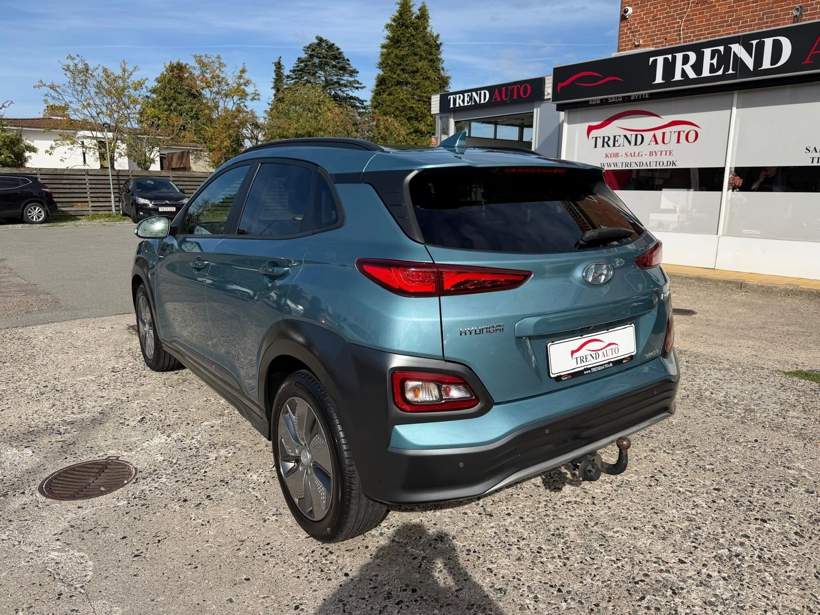 Blå Hyundai Kona fra 2020