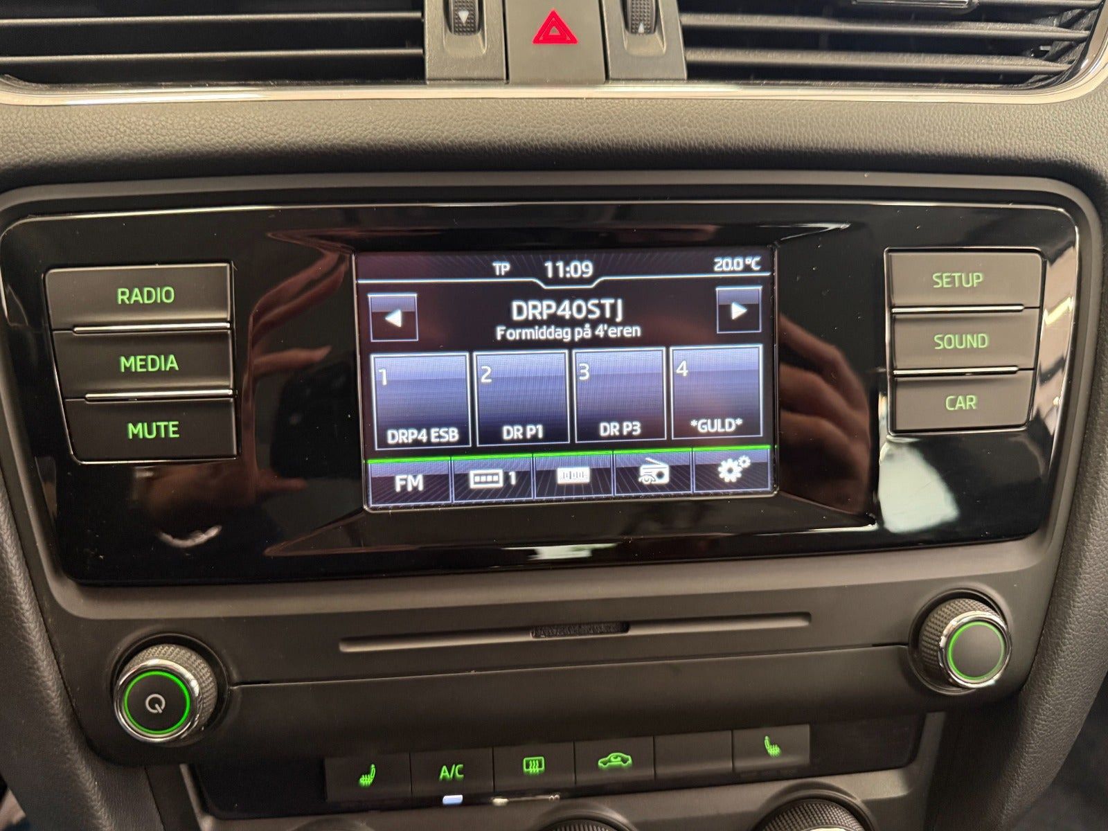 Sort Skoda Octavia fra 2017