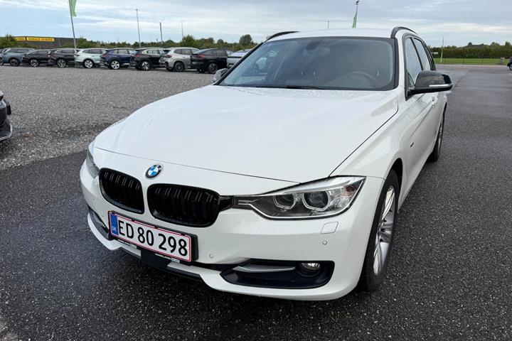 Hvid BMW 320d fra 2013