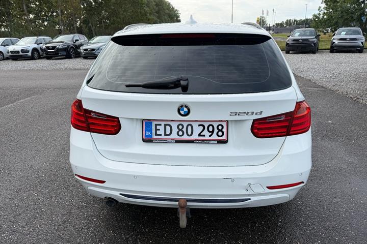 Hvid BMW 320d fra 2013