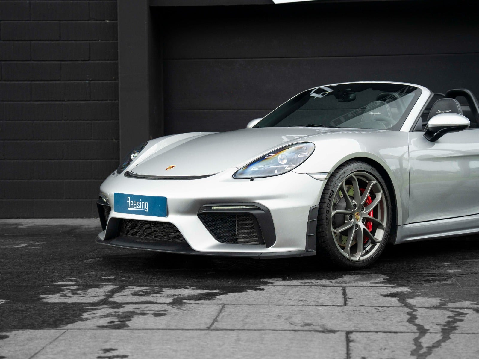 Sølv Porsche 718 Spyder fra 2020