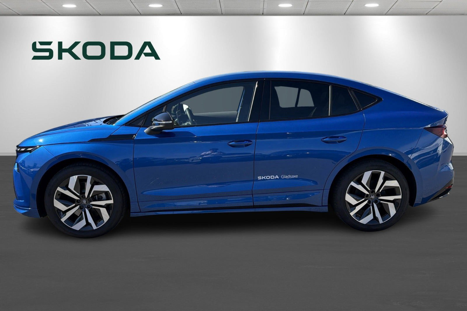 Blå Skoda Enyaq fra 2026