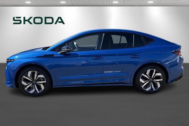 Blå Skoda Enyaq fra 2026