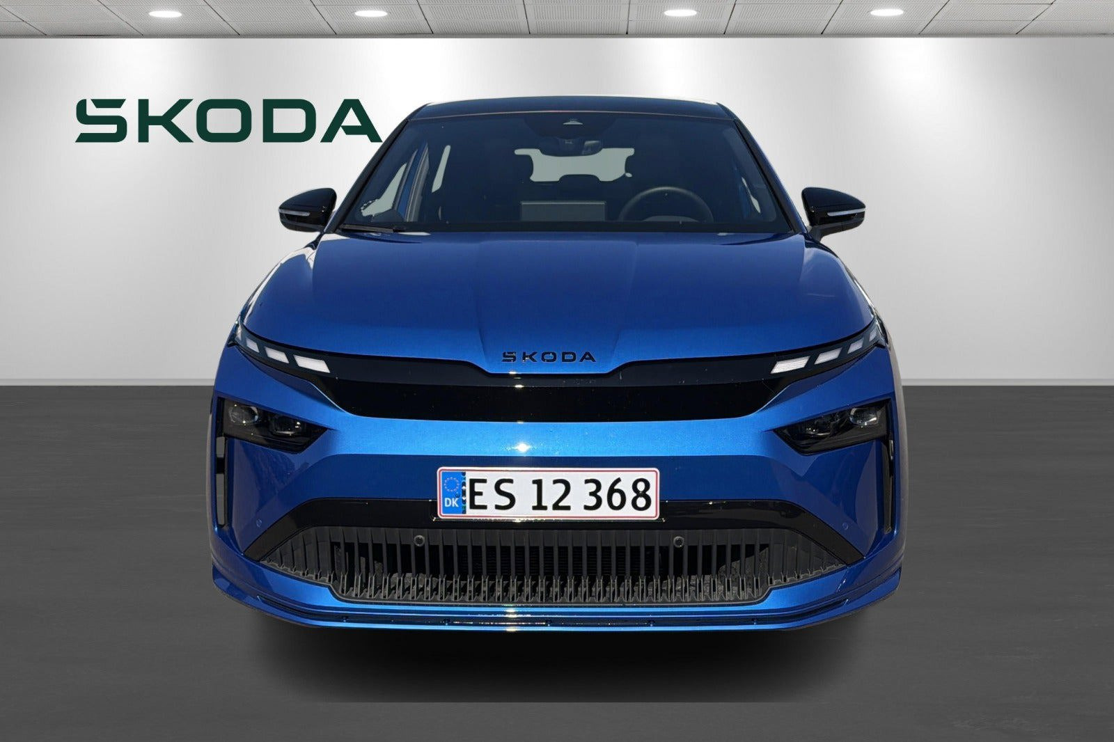 Blå Skoda Enyaq fra 2026