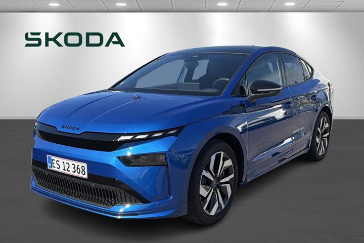Blå Skoda Enyaq fra 2026