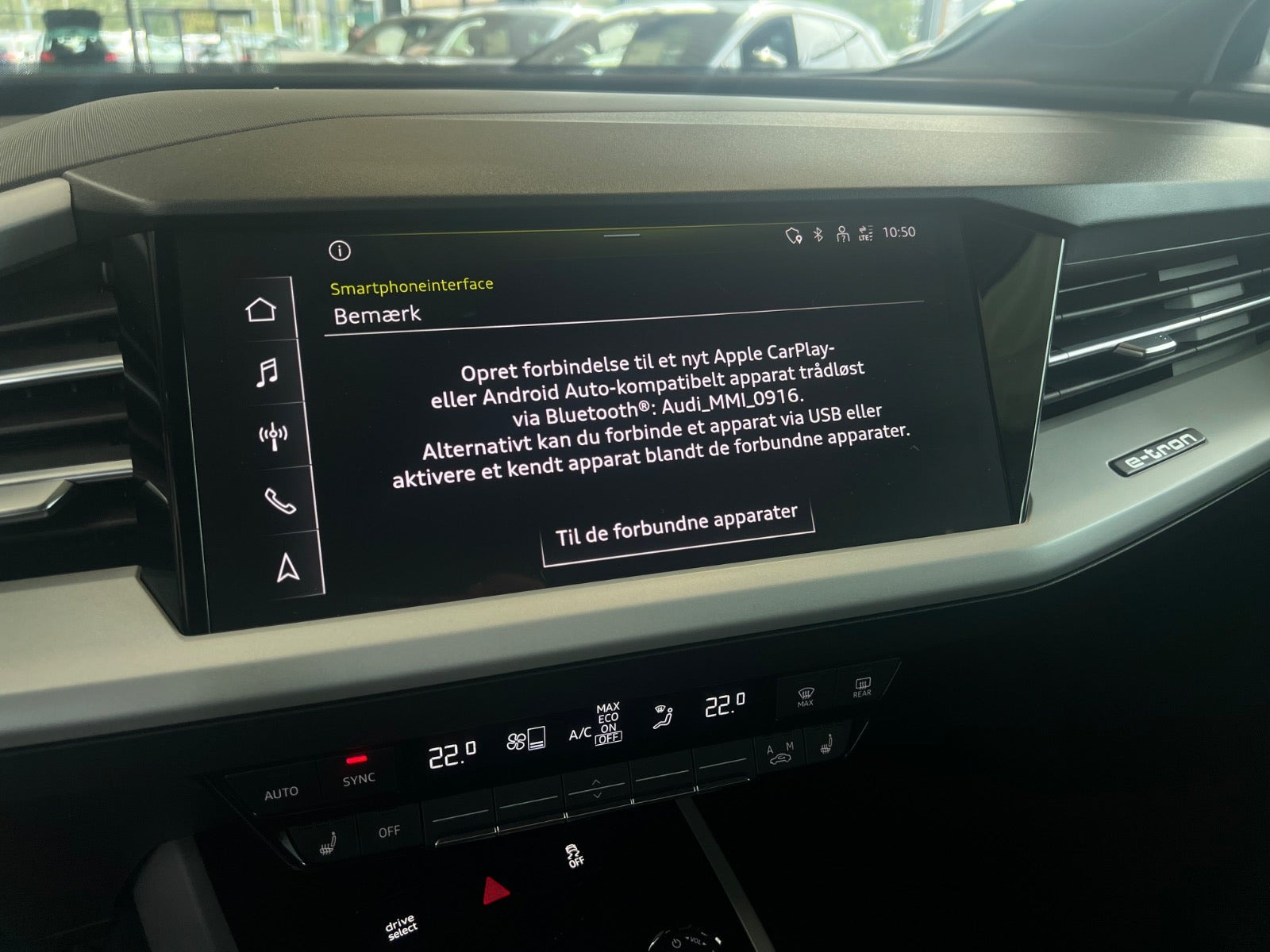 Sort Audi Q4 e-tron fra 2024