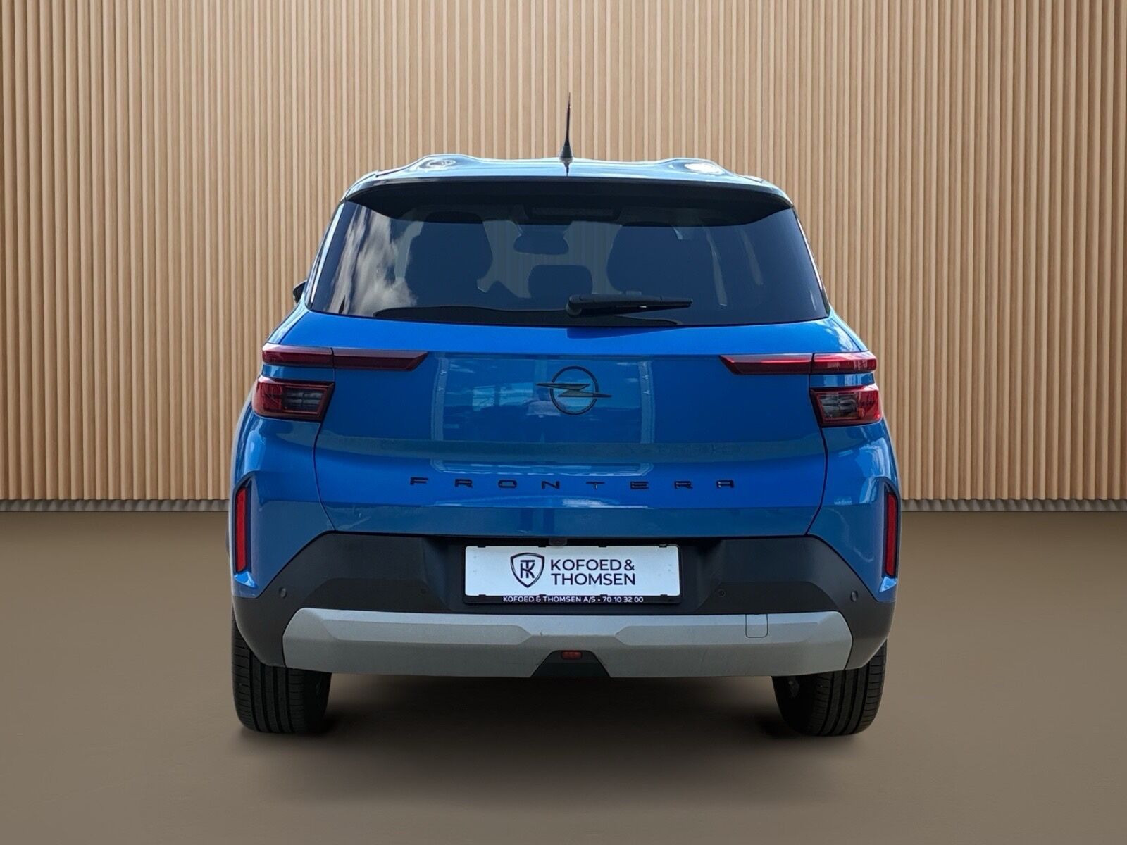 Blå Opel Frontera fra 2025