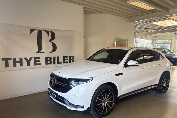 Hvid Mercedes EQC400 fra 2020