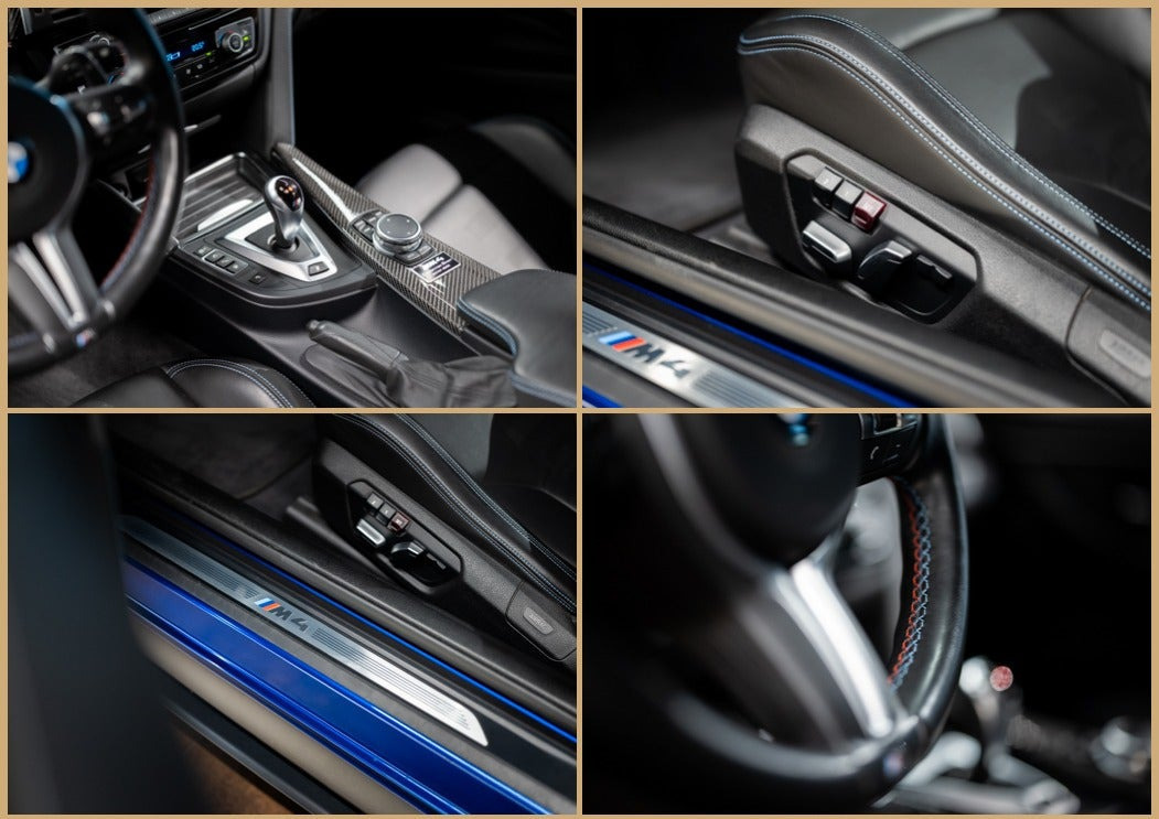 Blå BMW M4 fra 2016