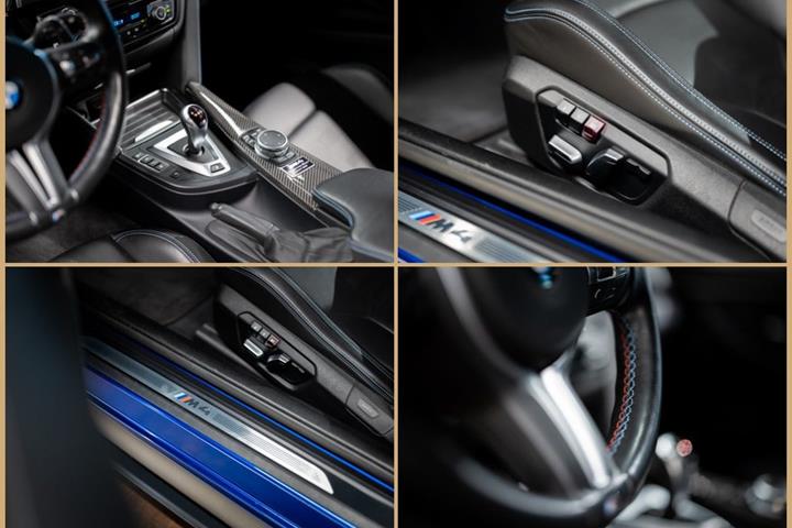Blå BMW M4 fra 2016