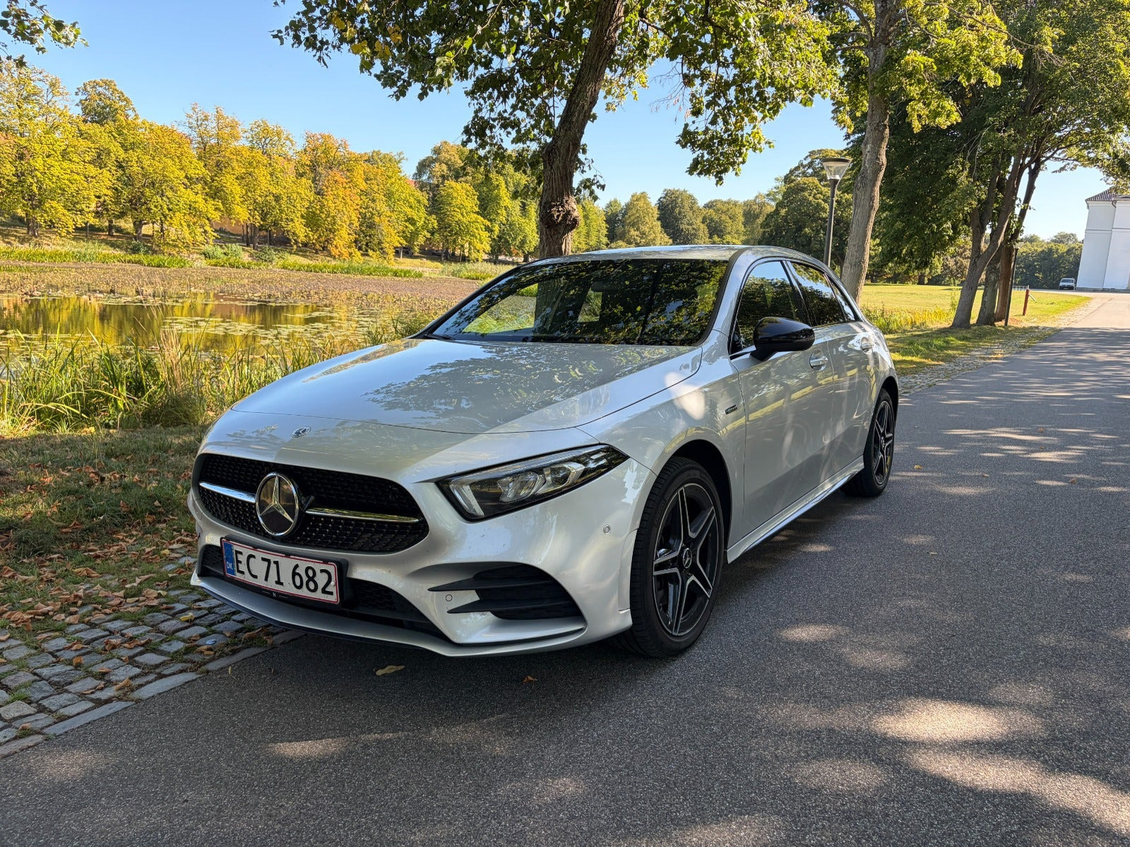 Grøn Mercedes A250 e fra 2020