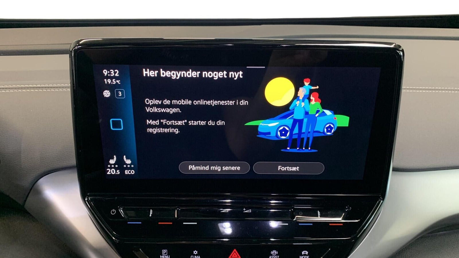 Blå VW ID.4 fra 2023