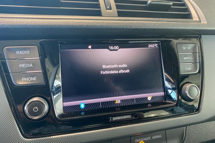 Grå Skoda Fabia fra 2019