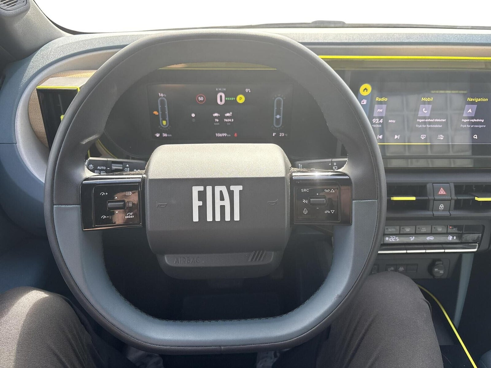 Gul Fiat Grande Panda fra 2025