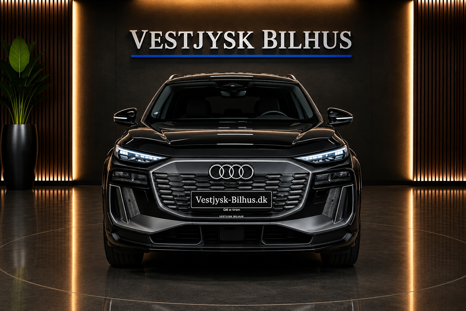 Sort Audi Q6 e-tron fra 2025