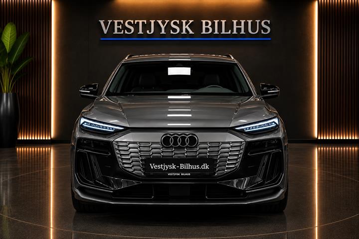 Grå Audi Q6 e-tron fra 2024