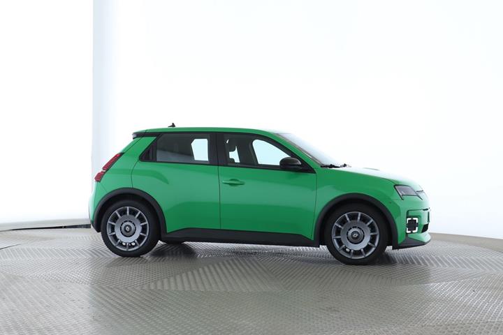 Grøn Renault 5 E-Tech fra 2025