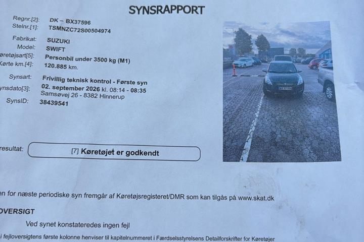 Brun Suzuki Swift fra 2014