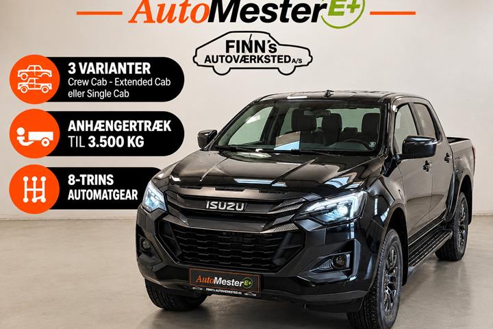 Sort Isuzu D-Max fra 2026 set udefra