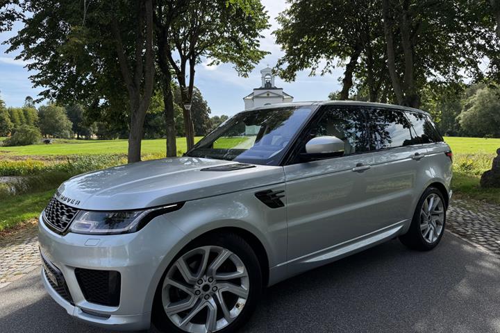 Sølv Land Rover Range Rover sport fra 2019