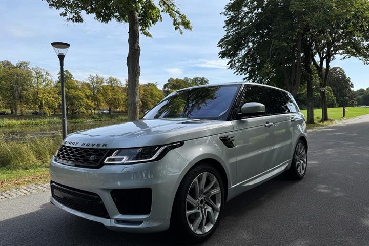 Sølv Land Rover Range Rover sport fra 2019