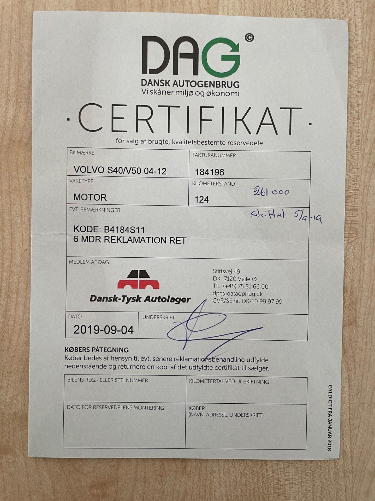 Grå Volvo V50 fra 2007