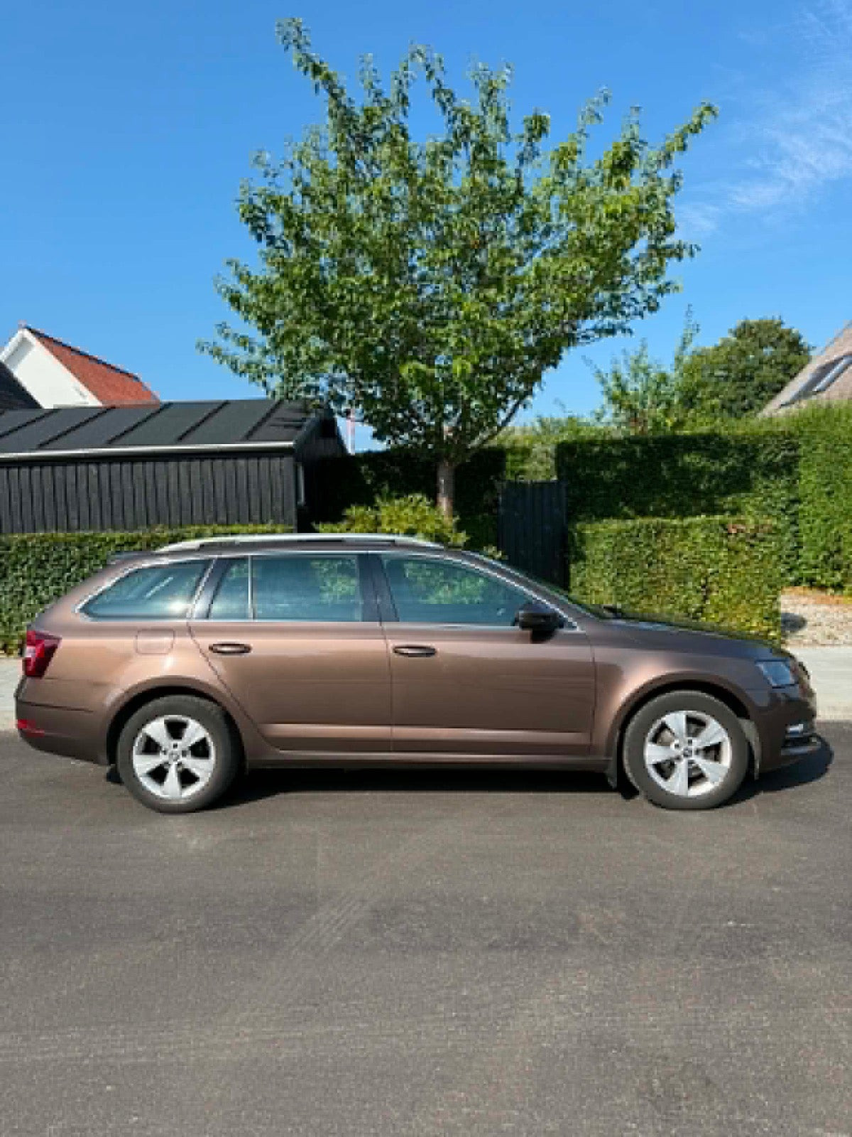 Brun Skoda Octavia fra 2020