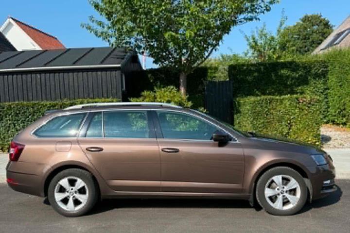 Brun Skoda Octavia fra 2020