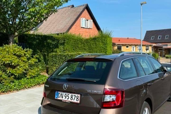 Brun Skoda Octavia fra 2020