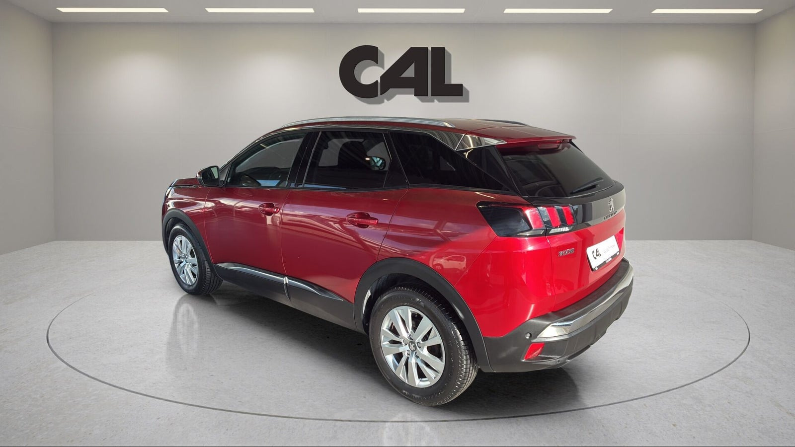 Rød Peugeot 3008 fra 2017