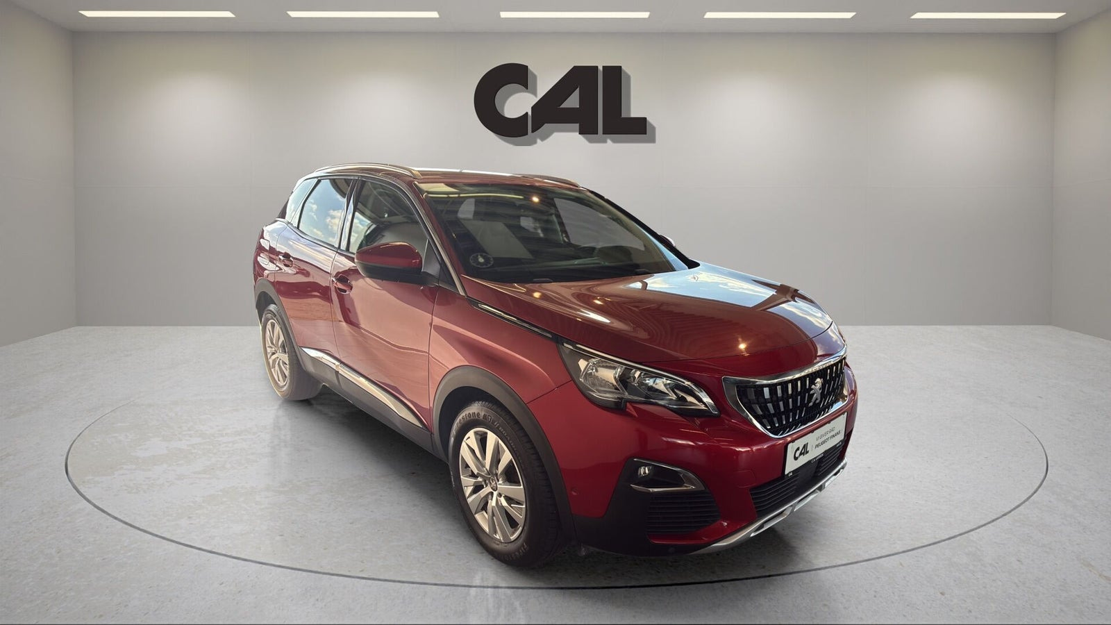Rød Peugeot 3008 fra 2017