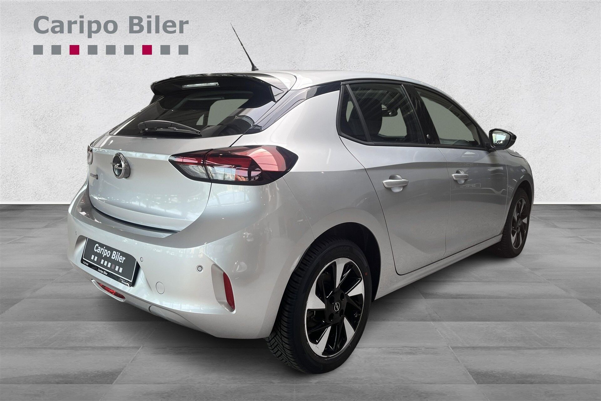 Sølv Opel Corsa-e fra 2023