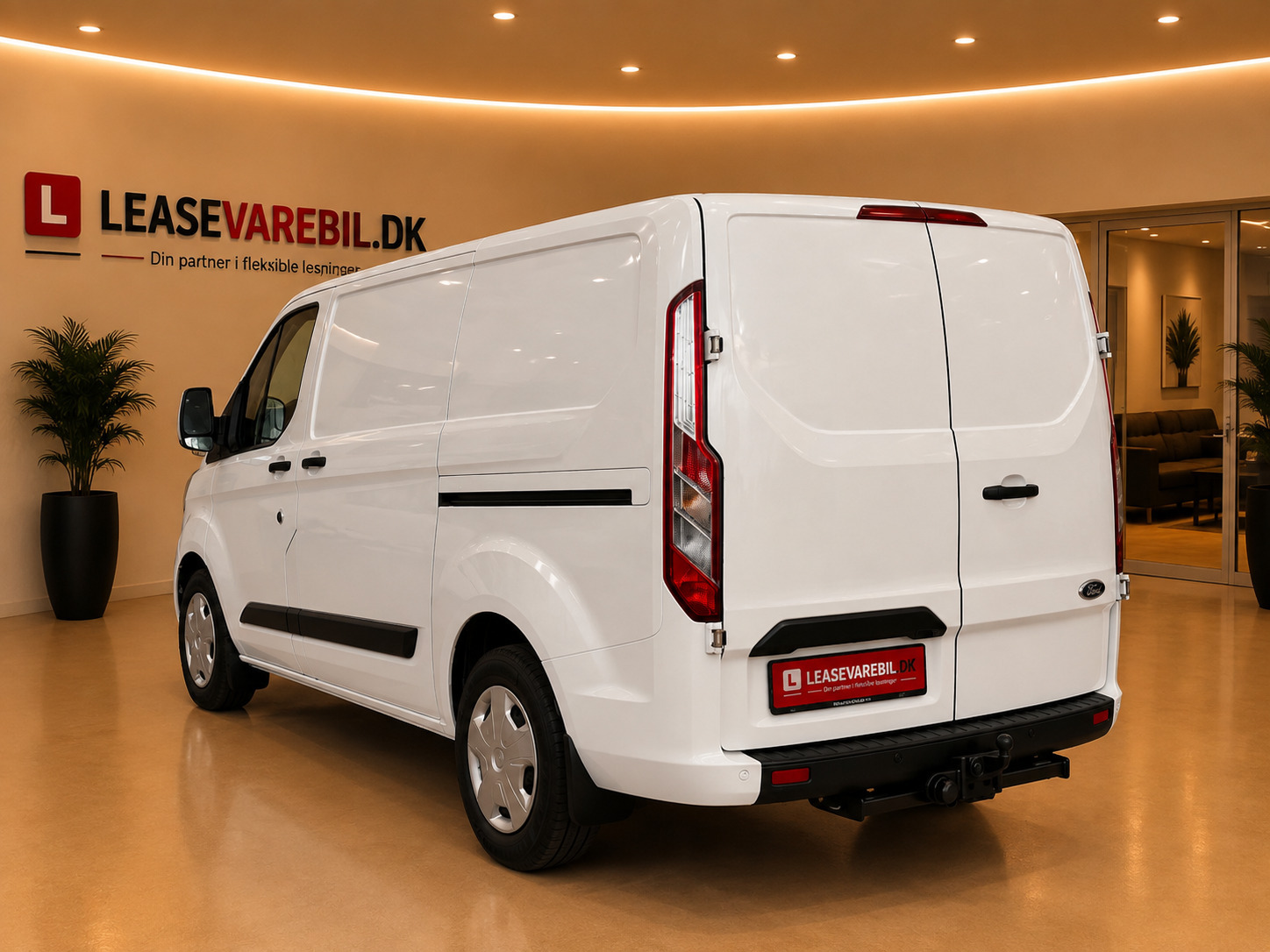 Hvid Ford Transit Custom 300 L1 fra 2021