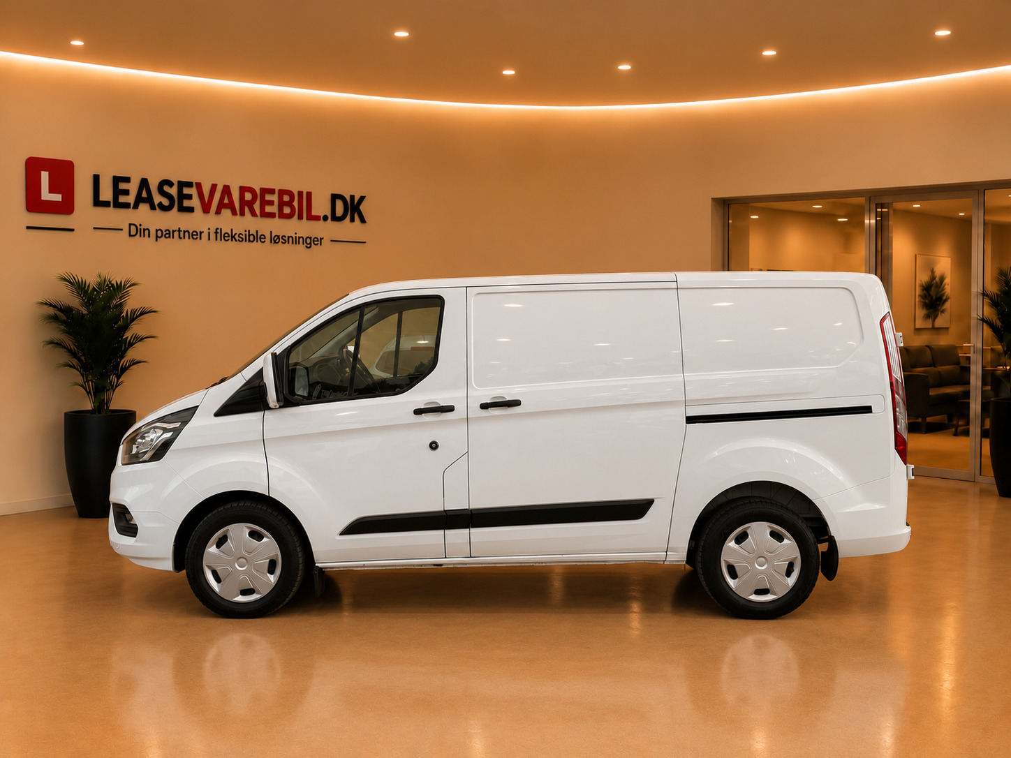 Hvid Ford Transit Custom 300 L1 fra 2021