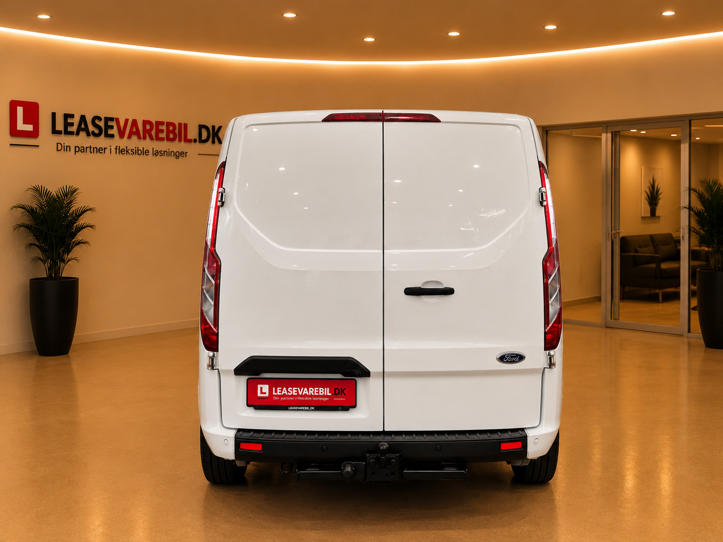 Hvid Ford Transit Custom 300 L1 fra 2021