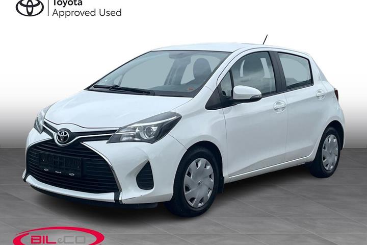 Hvid Toyota Yaris fra 2016
